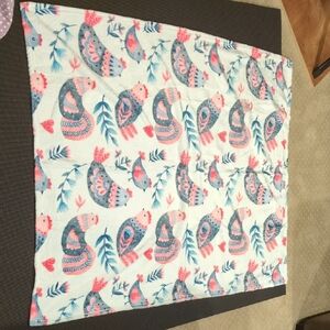 Colorful Bird Print Blanket